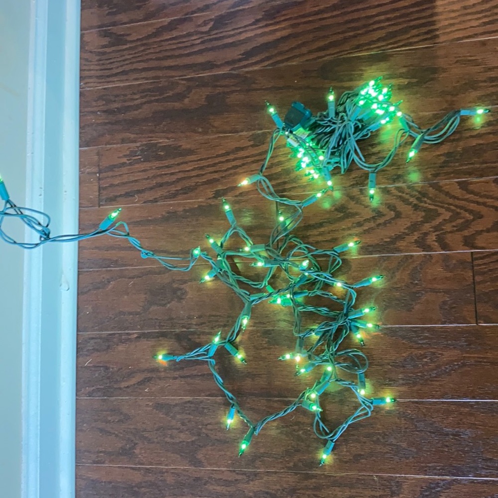 Green Christmas lights